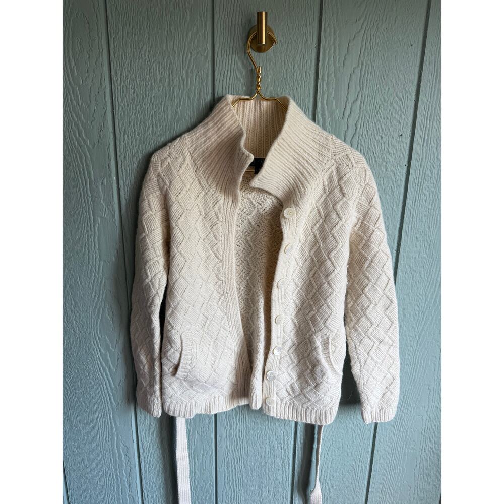 Women's Express Hand Knit Chunky Sweater Cardigan, Medium